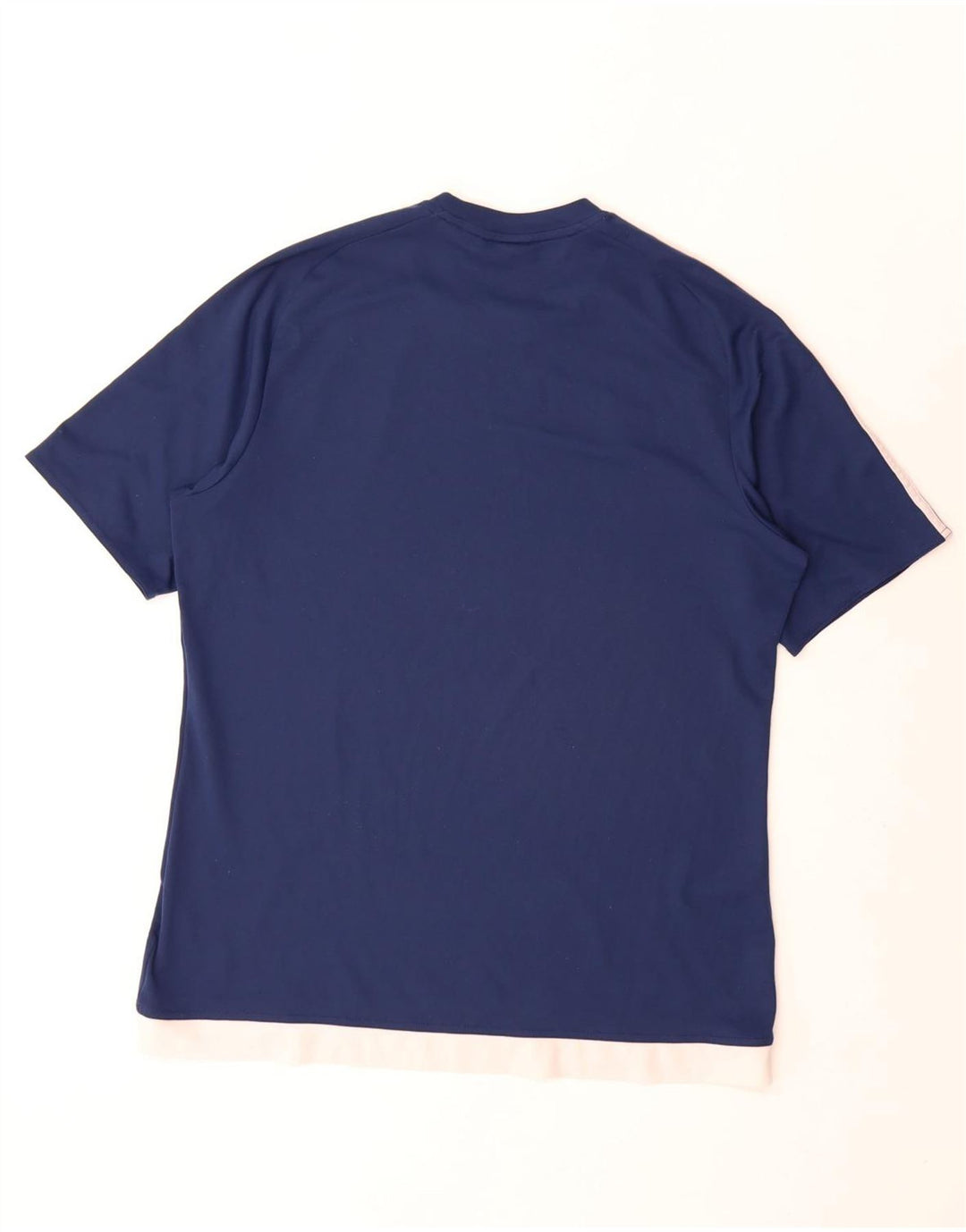 Camiseta Adidas Masculina Climalite Top Grande Azul Marinho Colorblock Poliéster
