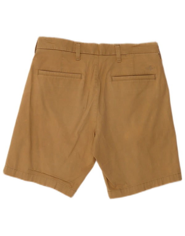 Dockers Mens Chino Shorts W32 Algodão Bege Médio