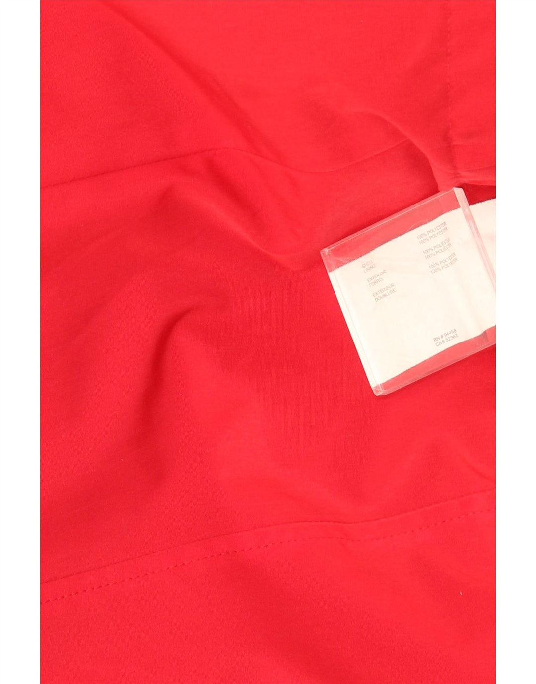 Capa de chuva masculina Nautica com capuz UK 12 poliéster vermelho médio