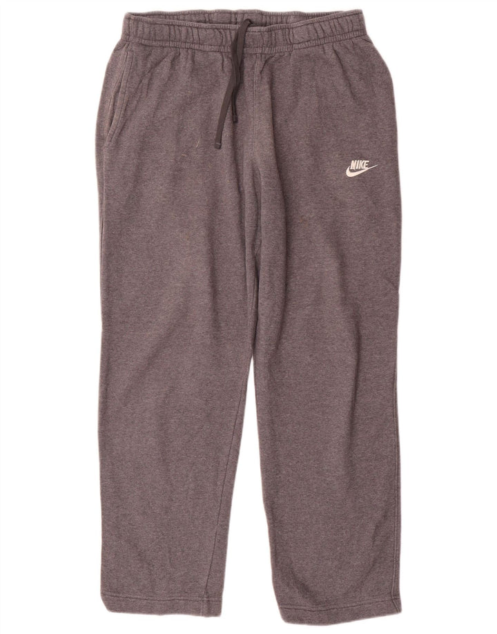Calça de treino masculina Nike grande algodão cinza