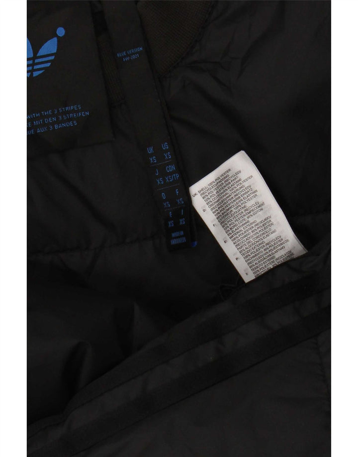Adidas Mens Oversized Pulôver Acolchoado Jaqueta UK 34 XS Poliéster Preto