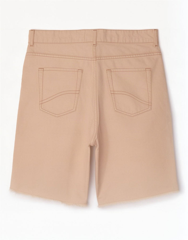 Fat Face Womens Fleet Bermuda Denim Shorts Reino Unido 12 Médio W30 Off White