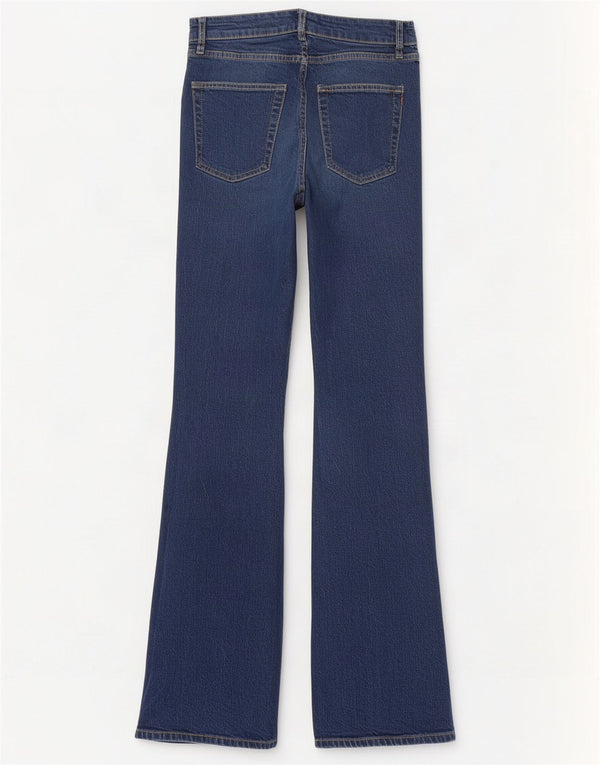 Calça jeans feminina Superdry W28 L32 azul marinho algodão