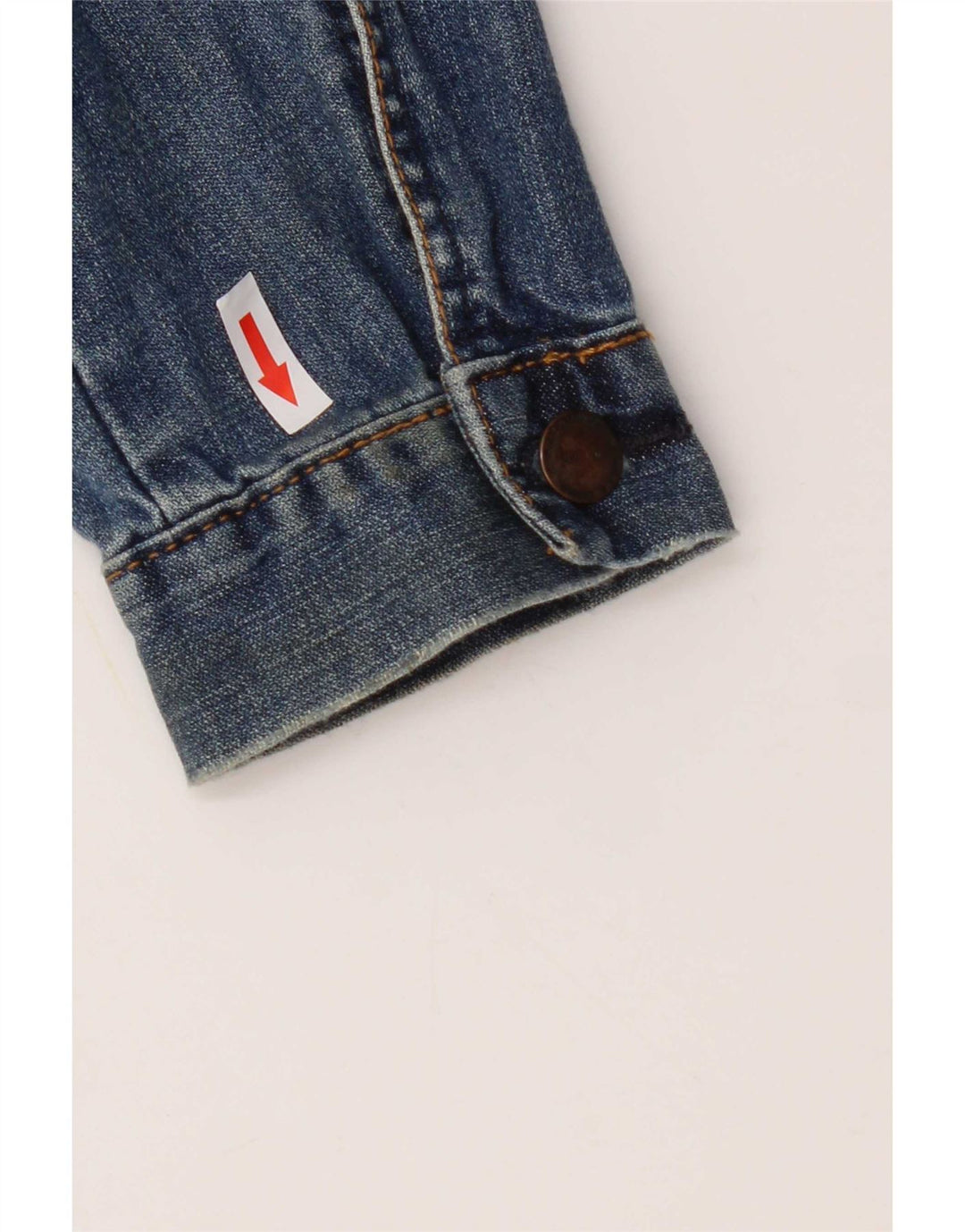 Jaqueta jeans feminina Topshop UK 12 algodão azul médio