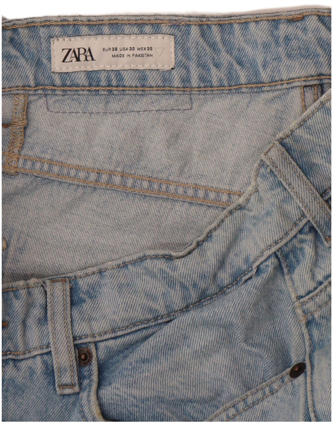 Zara Mens Slim Jeans EU 38 Pequeno W30 L30 Azul