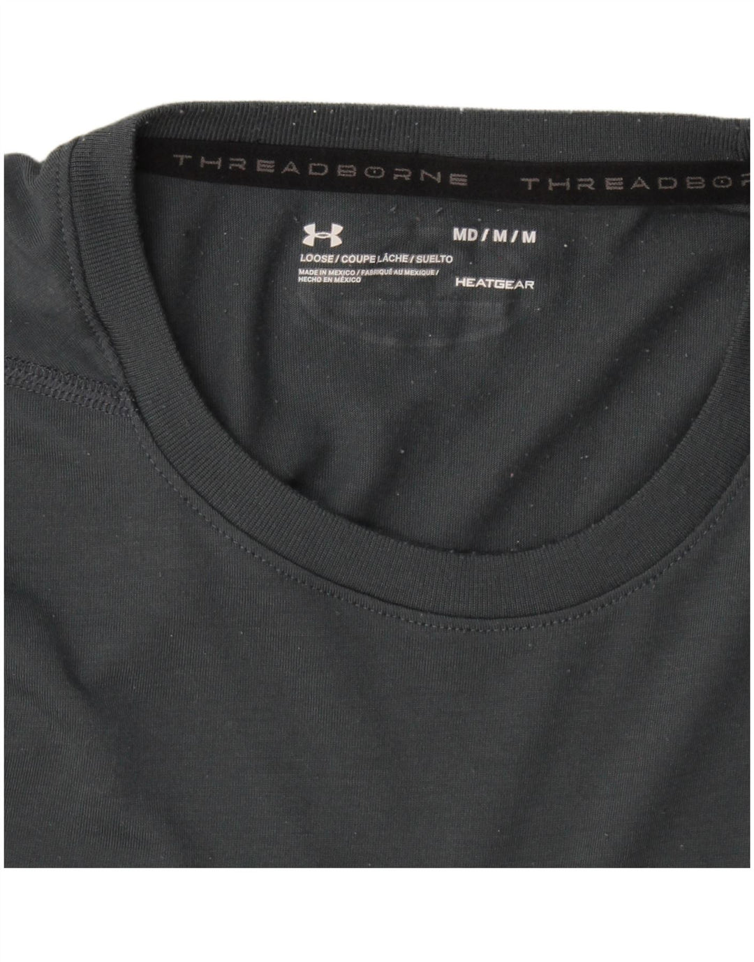 Camiseta masculina Under Armour Heat Gear Graphic cinza médio