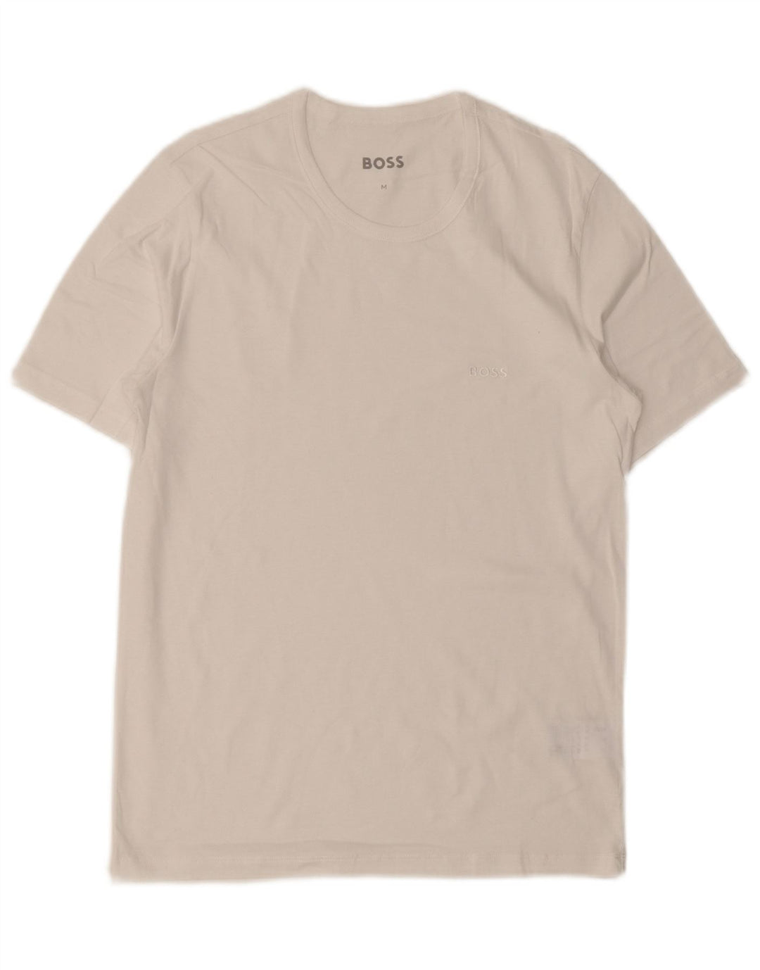 Camiseta masculina HUGO BOSS Top médio algodão branco