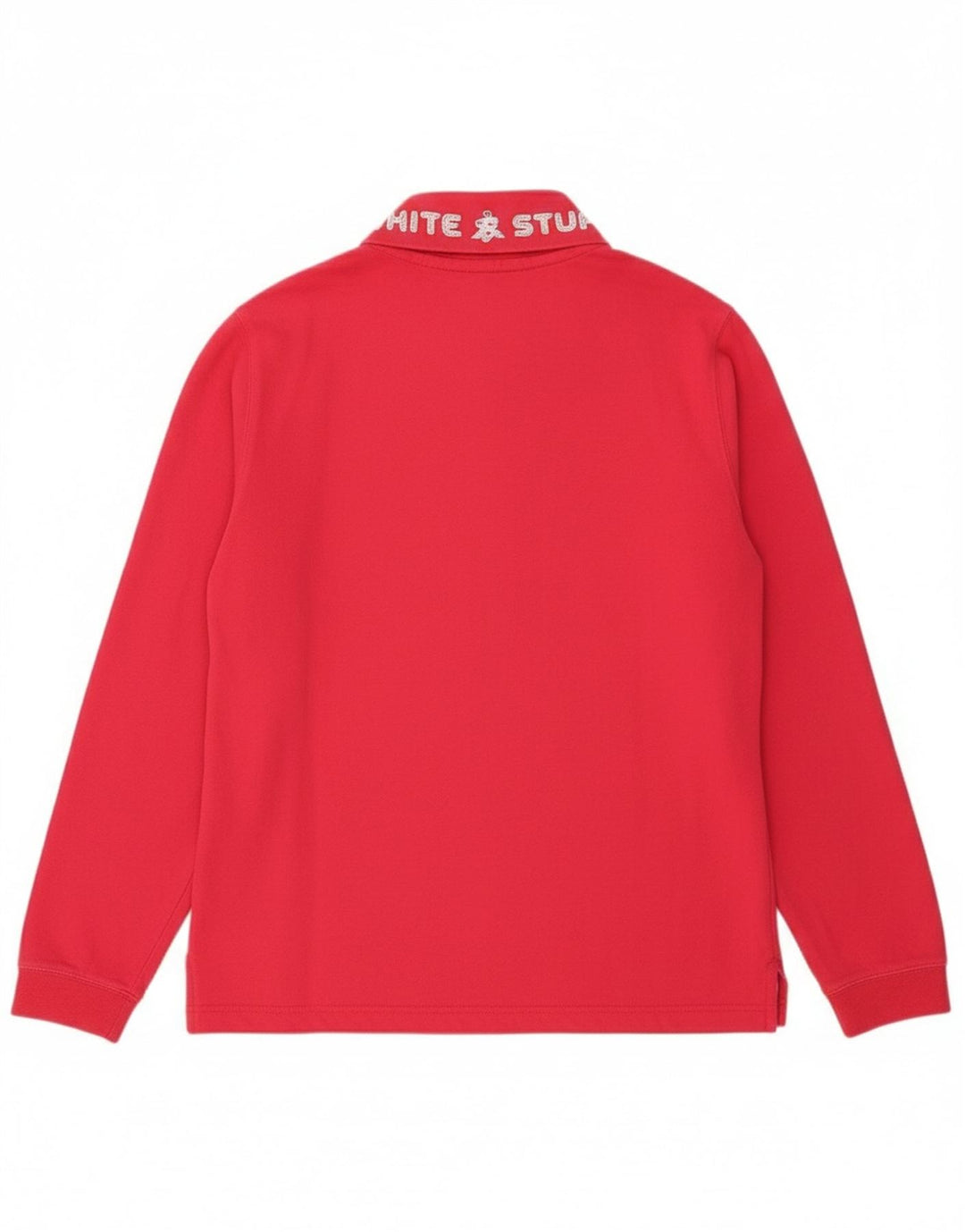 Moletom feminino com zíper e gola branca da White Stuff Reino Unido 12 algodão rosa médio