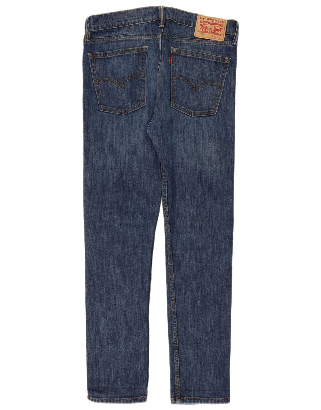 LEVI'S Masculino 510 Skinny Jeans W33 L32 Azul Algodão