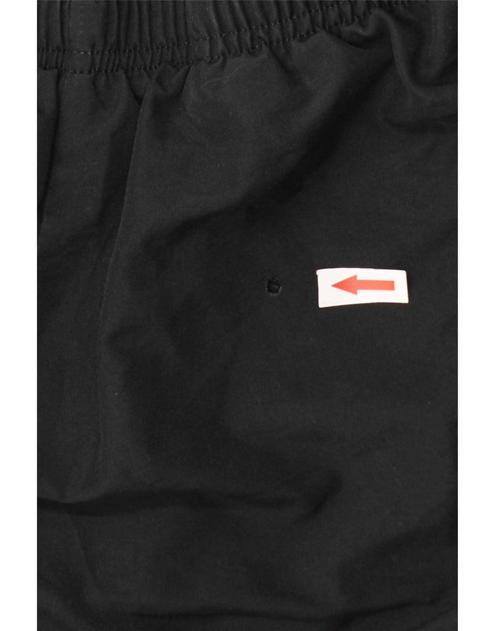 Calça de treino masculina Adidas médio preto colorblock poliéster