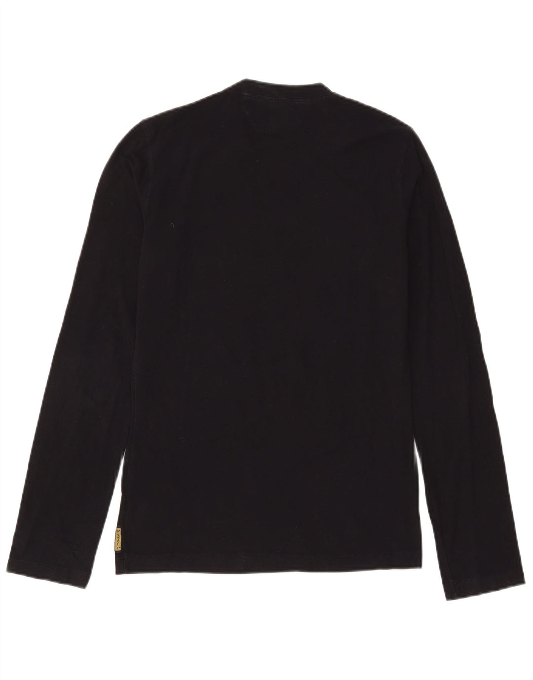 Armani Jeans Mens Gráfico Top Manga Longa Médio Algodão Preto