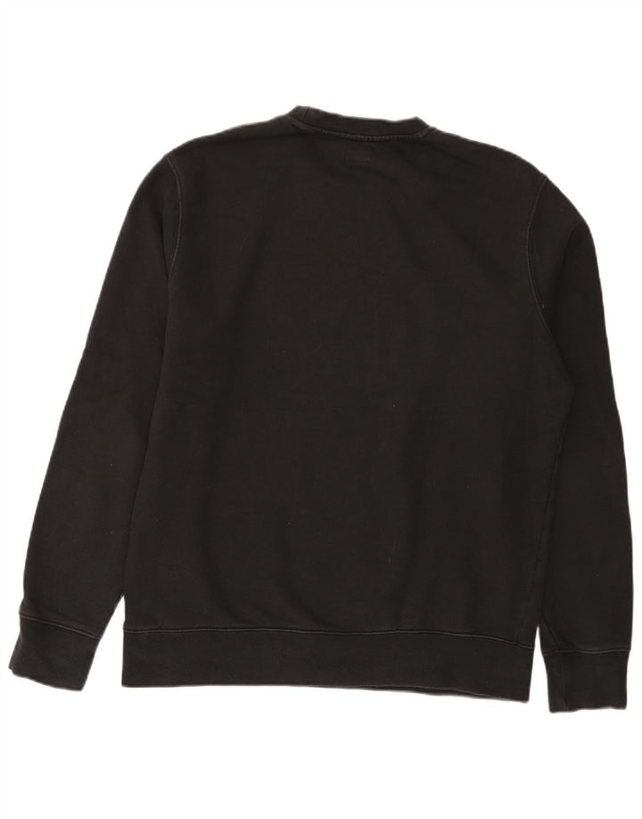 Levi's moletom masculino padrão jumper médio preto algodão