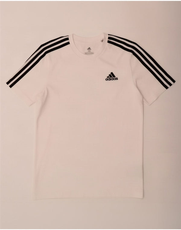 Adidas Mens Camiseta Top XS Algodão Branco