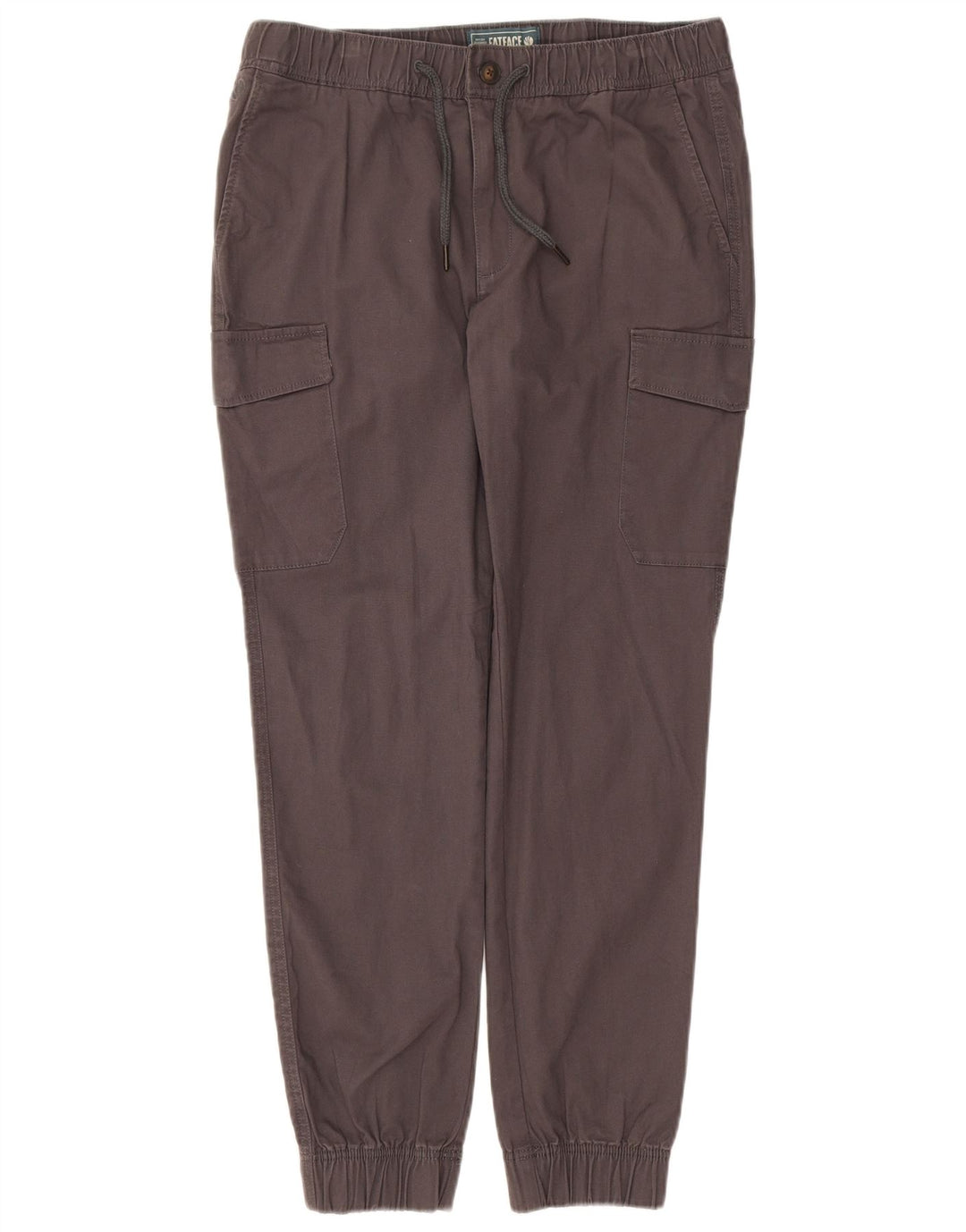 Calça cargo masculina Fat Face Joggers W34 L29 algodão cinza
