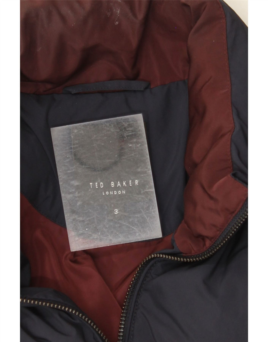 Jaqueta acolchoada masculina TED BAKER tamanho 3 azul marinho médio