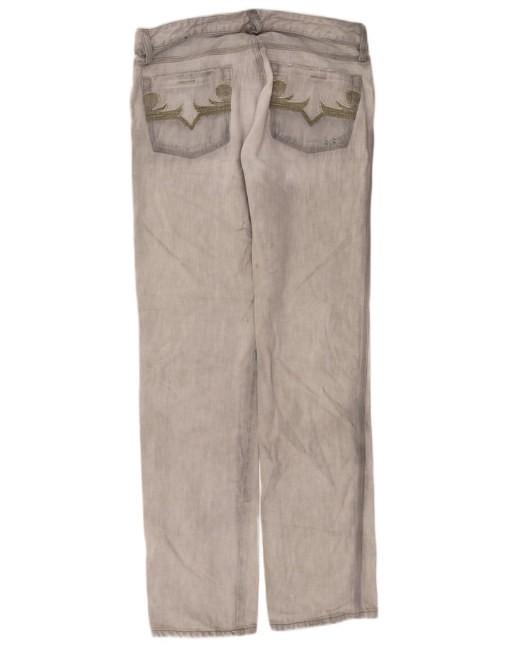 Jeans retos masculinos Diesel W32 L34 algodão cinza