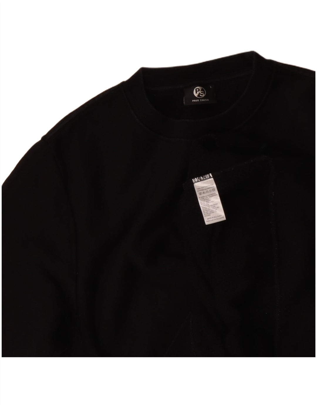 Paul Smith moletom masculino jumper grande algodão preto