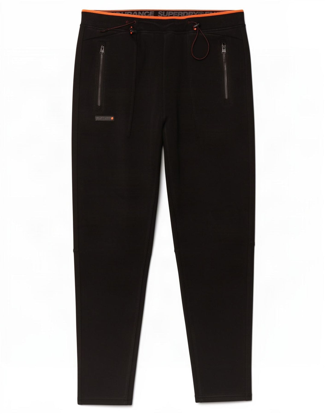 Calça de treino masculina Superdry grande poliéster preto