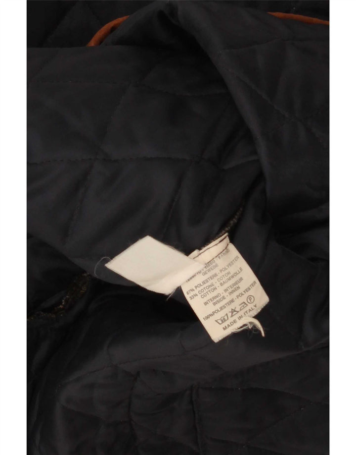 Jaqueta acolchoada masculina Derby Saddlery UK 42 XL poliéster xadrez multicolorido