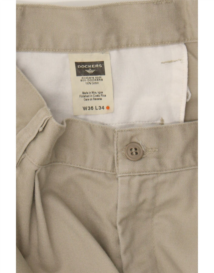 DOCKERS Mens Pegged Chino Trousers W36 L34 Beige Cotton Vintage Dockers and Second-Hand Dockers from Messina Hembry 