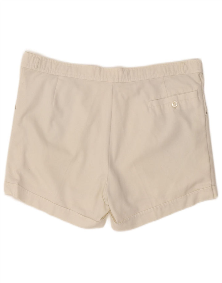 SERGIO TACCHINI Shorts chino feminino W36 grande branco