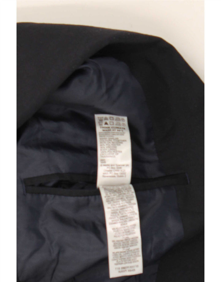 Jaqueta blazer masculina de 2 botões Marks & Spencer Reino Unido 38 azul marinho médio