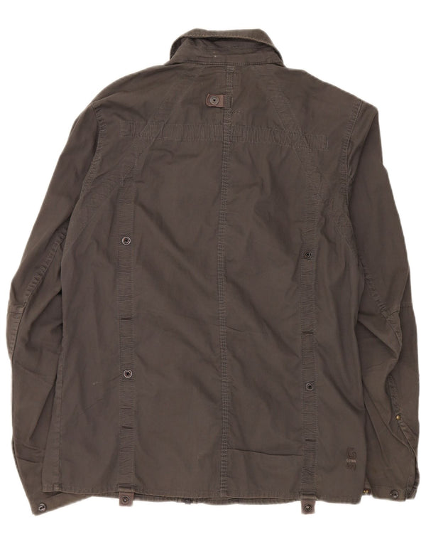 Jaqueta utilitária masculina G-Star UK 42 XL algodão cáqui
