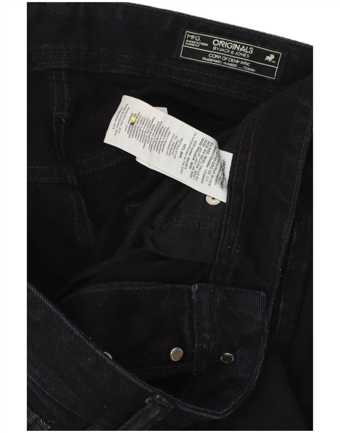 Jack & Jones Masculino Tim Slim Jeans W36 L32 Azul Marinho Algodão
