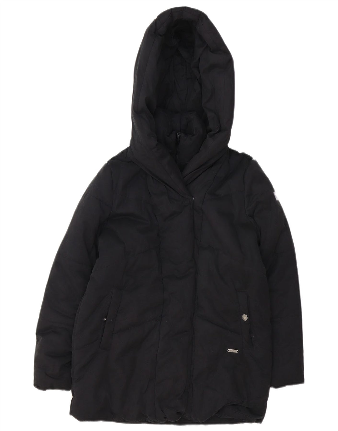 Jaqueta PEPE Jeans Meninas Acolchoada com Capuz 11-12 Anos XS Poliéster Preto