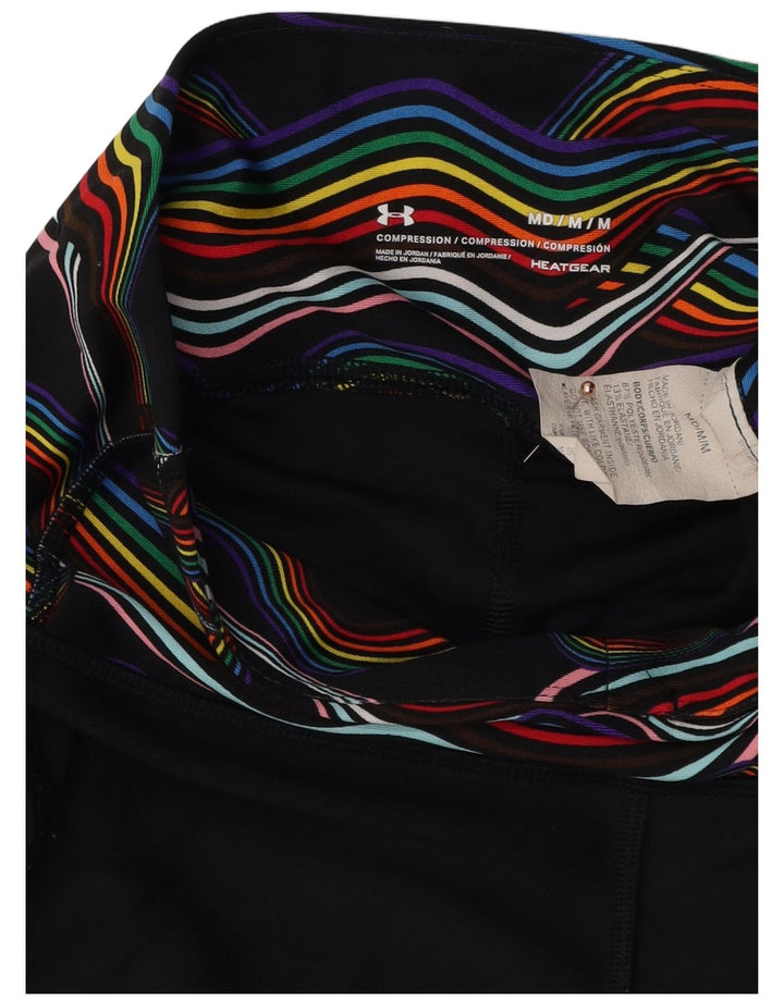 Shorts esportivos femininos Under Armour Heat Gear UK 12 poliéster preto médio