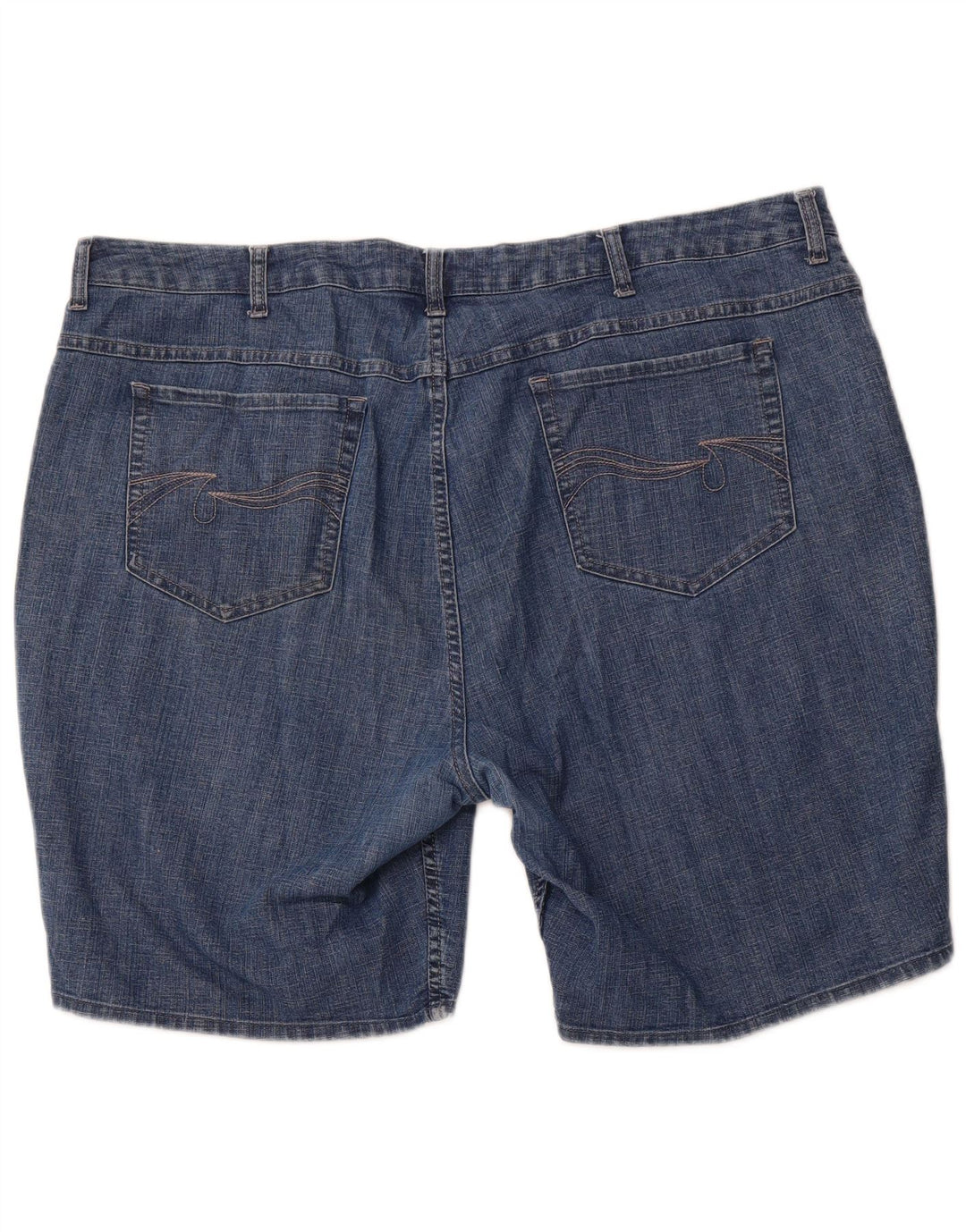 Shorts jeans femininos LEE Riders US 24 4XL W44 azul algodão