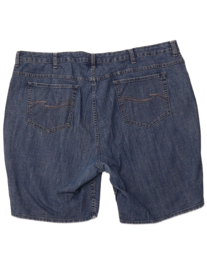 Shorts jeans femininos LEE Riders US 24 4XL W44 azul algodão