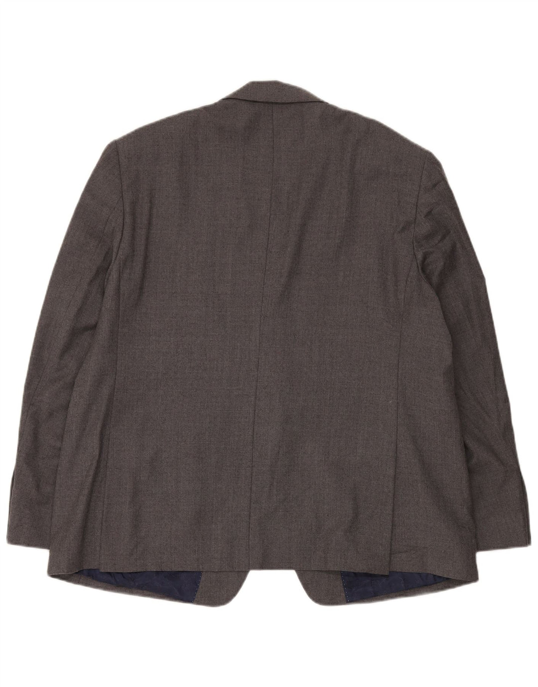 Jaqueta blazer masculina Marks & Spencer curta de 2 botões EU 58 4XL cinza