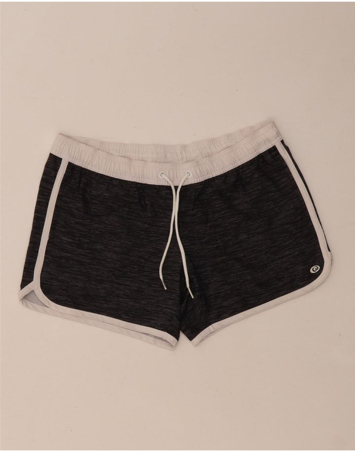 Shorts de natação feminino RIP CURL US 8 poliéster manchado cinza médio