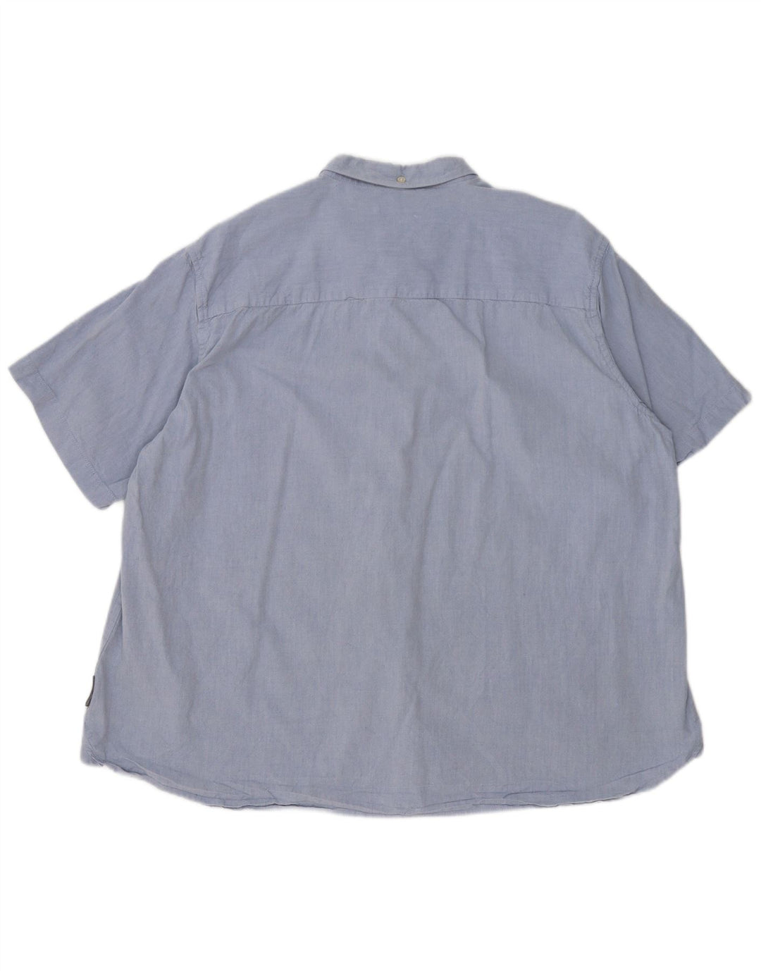 Camisa masculina de manga curta French Connection 2XL algodão azul