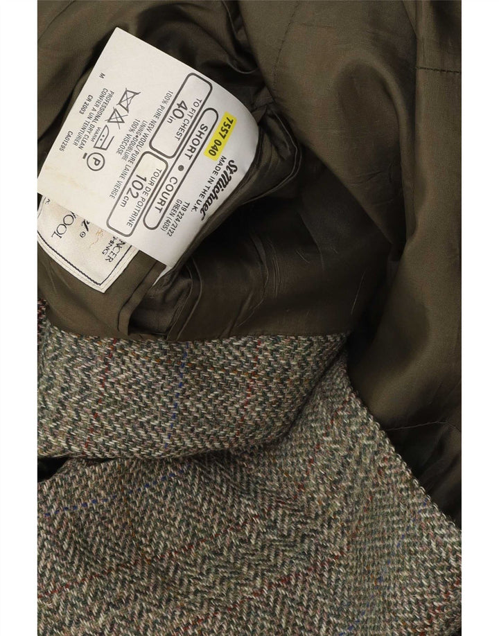 Jaqueta Marks & Spencer masculina St. Michael Blazer Reino Unido 40 verde médio