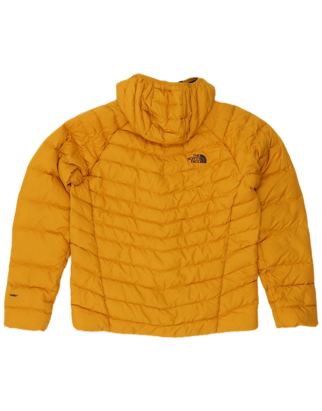 Jaqueta masculina acolchoada com capuz The North Face UK 40 grande poliéster amarelo