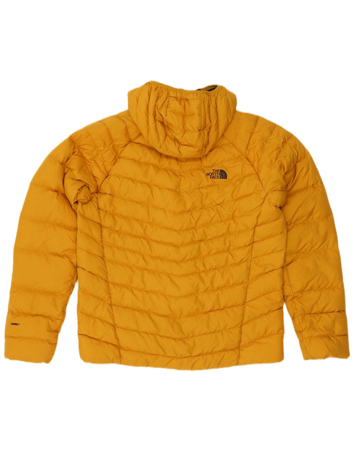 Jaqueta masculina acolchoada com capuz The North Face UK 40 grande poliéster amarelo