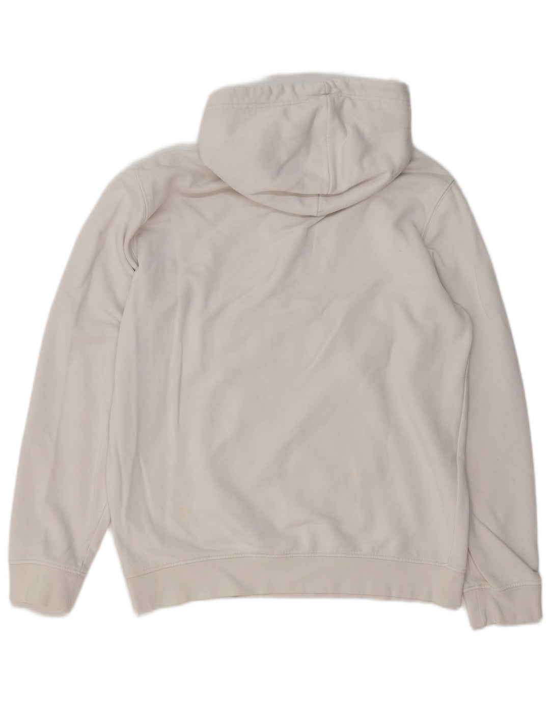 CHAMPION Suéter masculino com capuz e zíper gráfico médio algodão branco