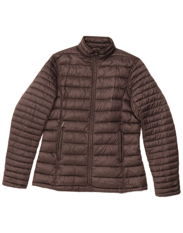 Jaqueta feminina Barbour de inverno acolchoada em tartan Reino Unido 14 grande cinza inverno