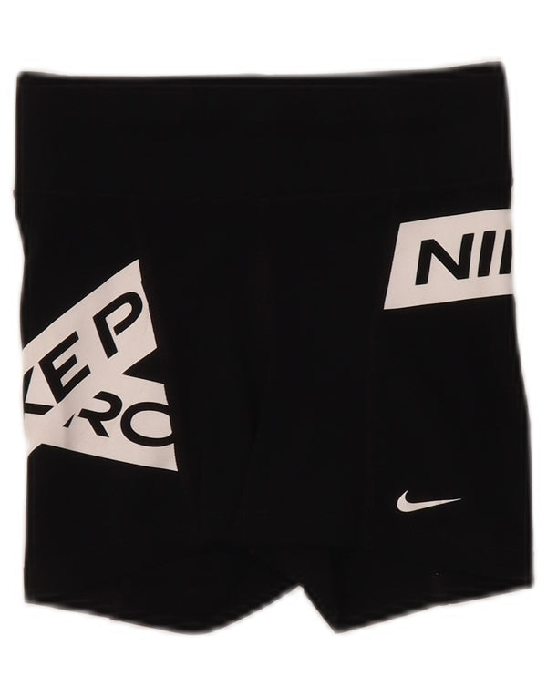 Shorts esportivos gráficos femininos Nike Dri Fit UK 4 XS preto colorblock