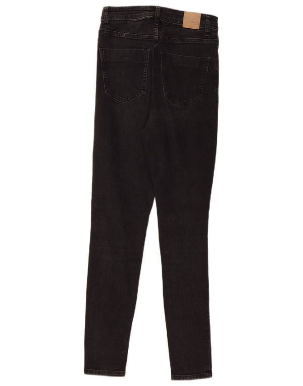 Zara Calça jeans skinny feminina de cintura alta EU 36 XS W26 L28 preta