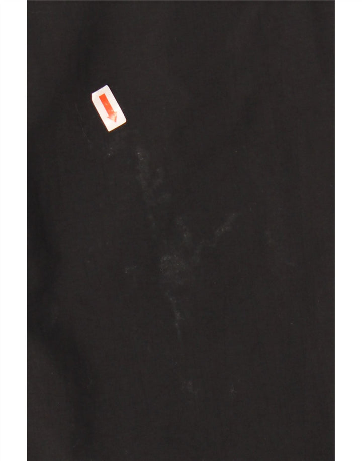 ADIDAS Mens Hooded Rain Jacket UK 38 Médio Preto Colourblock Poliéster