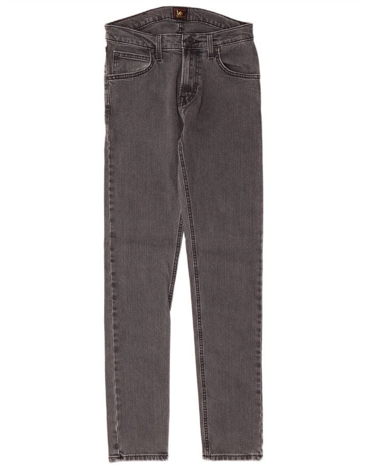 LEE Womens Luke Slim Jeans W28 L32 Cinza Algodão