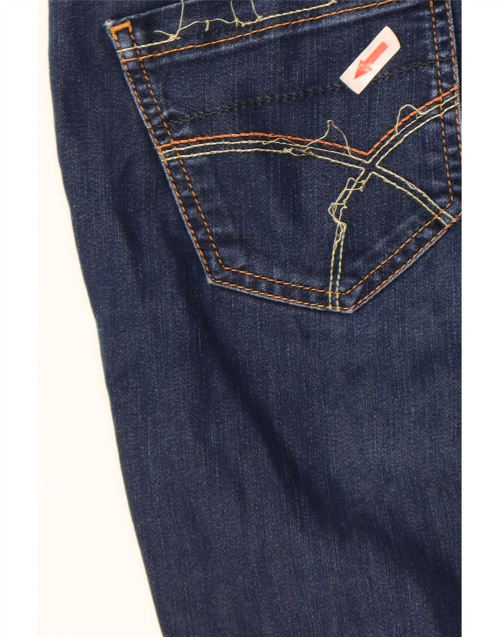 GAS Calça Jeans Feminina Crop Slim W29 L24 Azul Algodão
