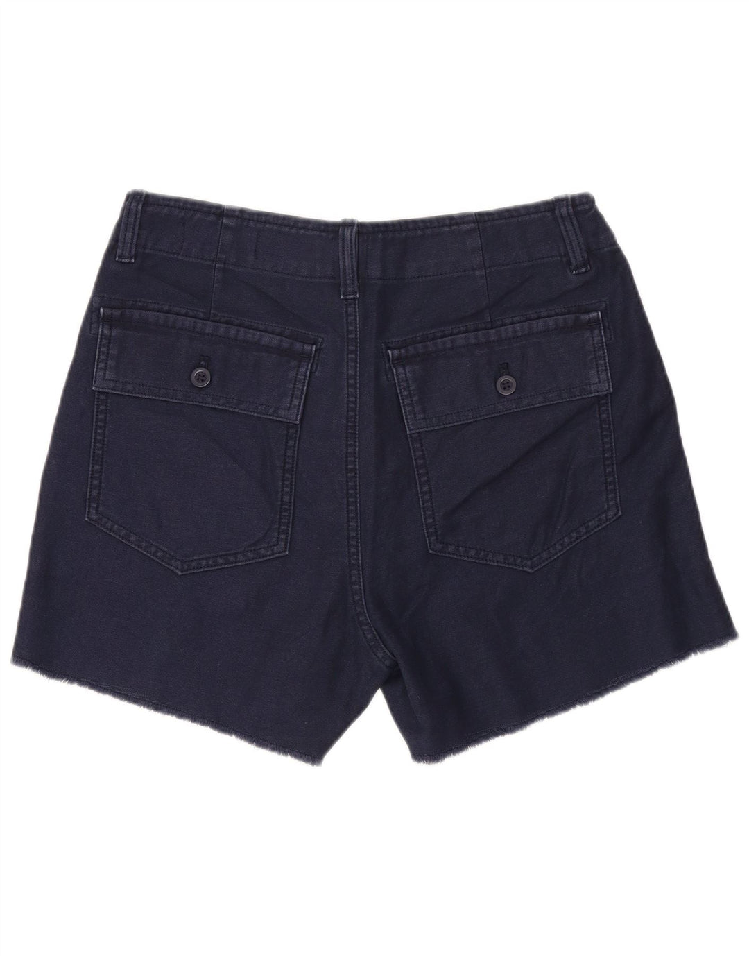 Shorts Chino feminino Gap US 4 pequeno W28 algodão azul marinho