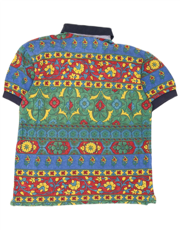 Camisa polo masculina Johnny Lambs IT 48 algodão geométrico multicolorido médio