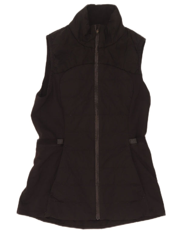 Lululemon Colete feminino US 6 médio preto nylon