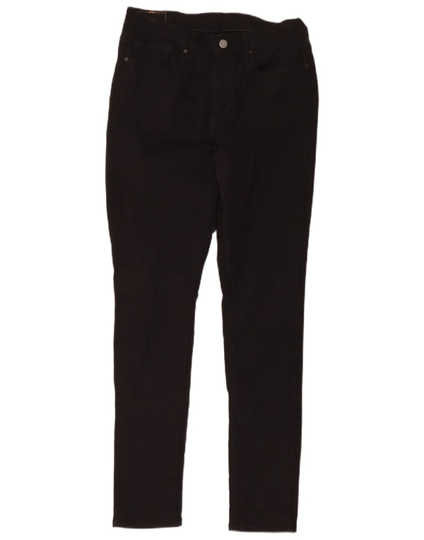 Jeans skinny feminino de cintura alta Levi's W30 L32 algodão preto