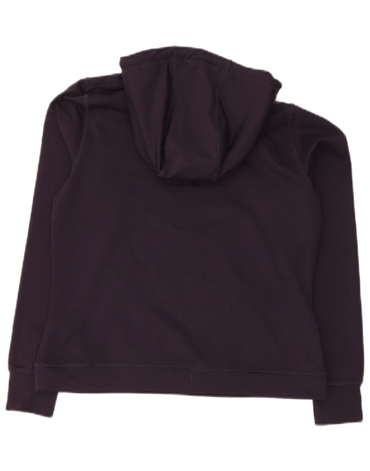 Superdry feminino gráfico moletom com capuz UK 12 poliéster roxo médio